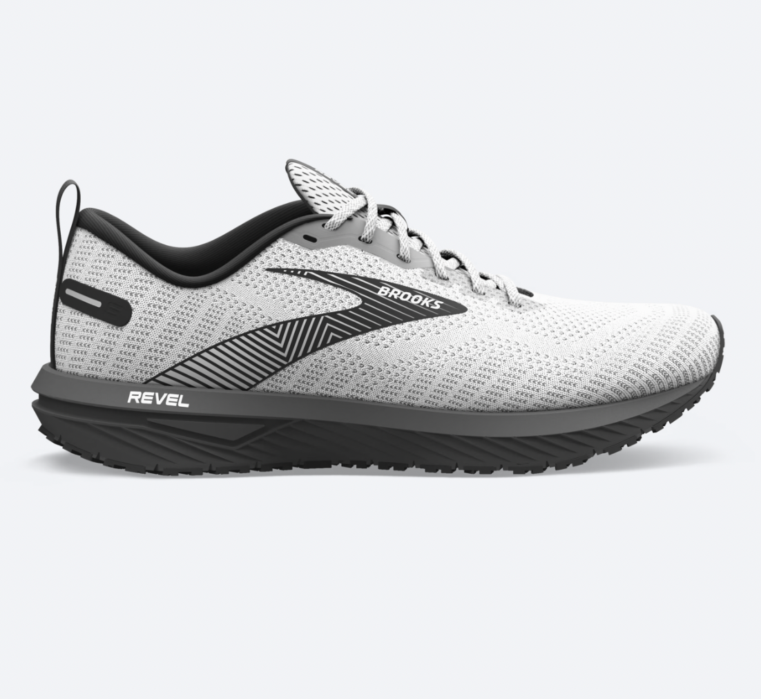 Brooks Revel 6 Men's Road Runners - White/Black