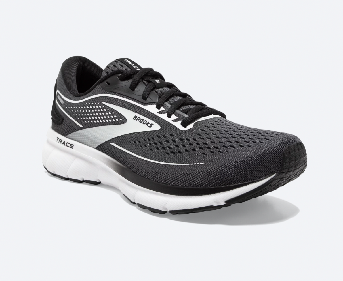 Brooks Trace 2 WIDE Women's Road Runner - Black/White