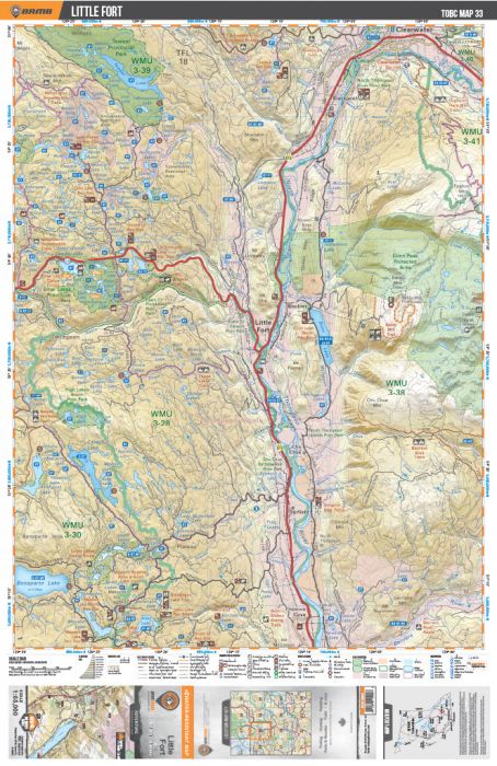 Backroad Mapbooks TOBC33 Topo - Little Fort