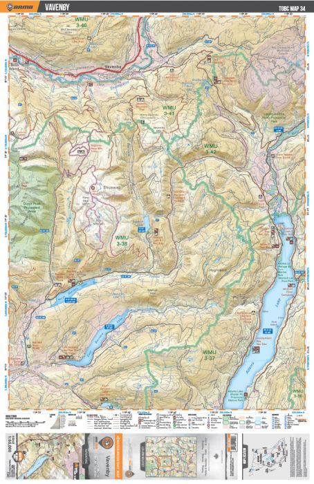 Backroad Mapbooks TOBC34 Topo - Vavenby
