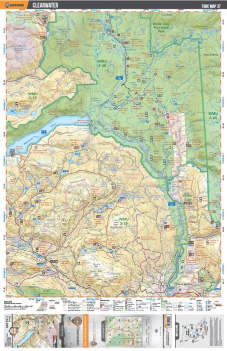 Backroad Mapbooks TOBC37 Topo - Clearwater