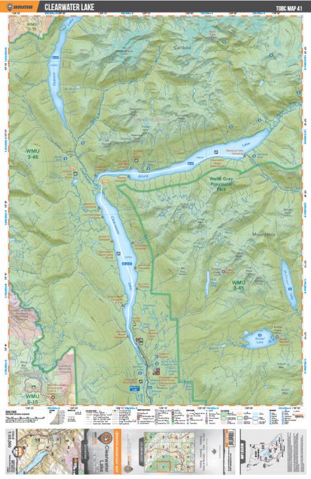 Backroad Mapbooks TOBC41 Topo - Clearwater Lake