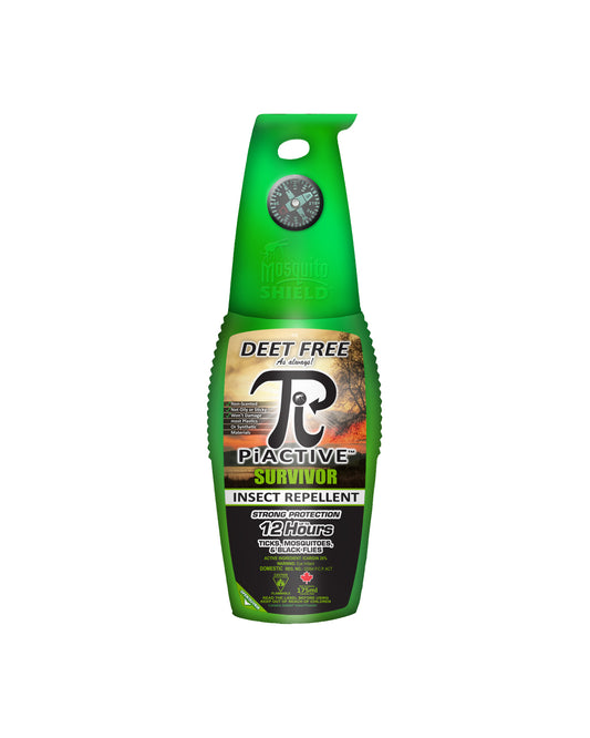 PiACTIVE Survivor 100% Deet Free Insect Repellent 175ml Pump Spray