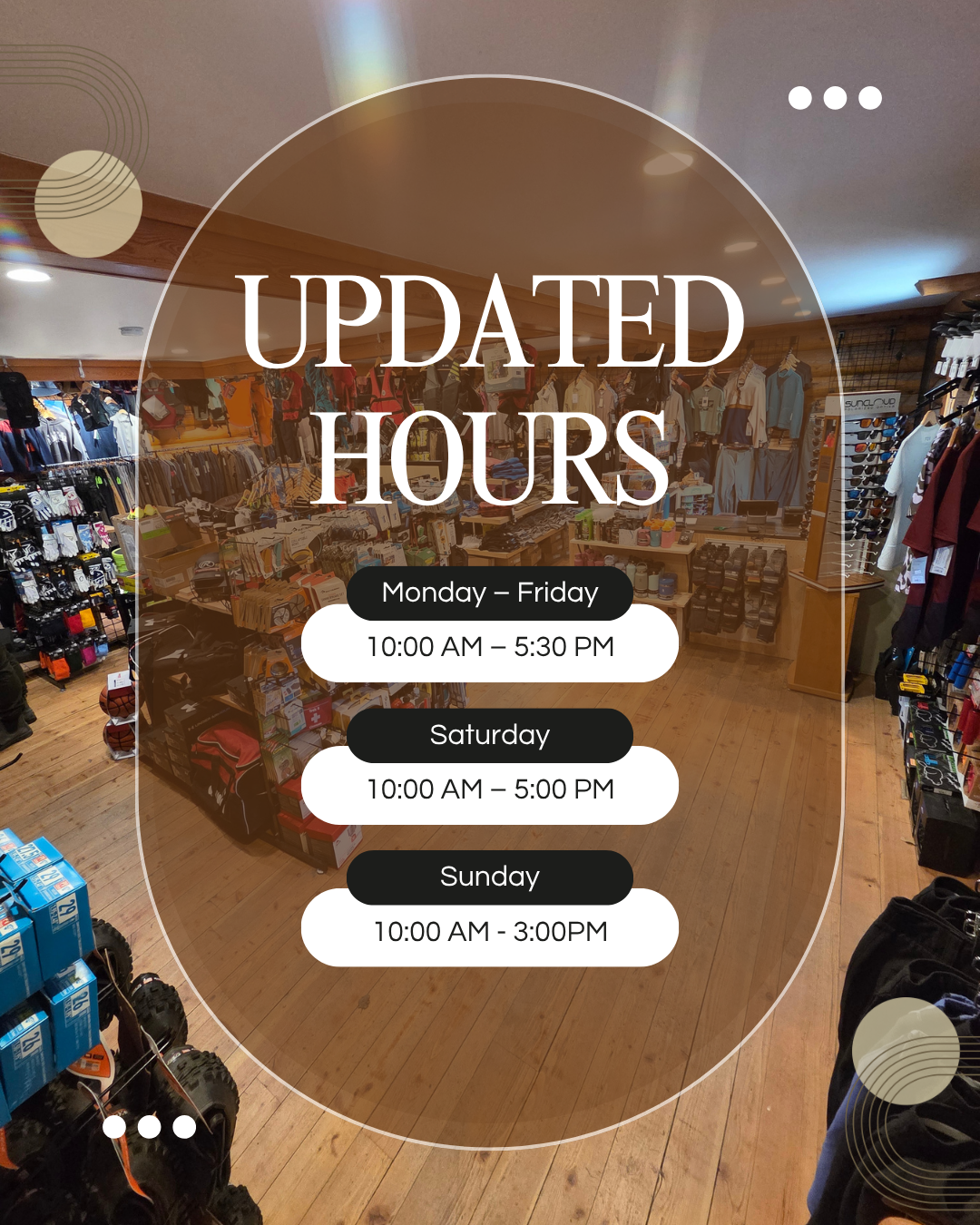 OPEN 7 DAYS A WEEK! 🏬🛍