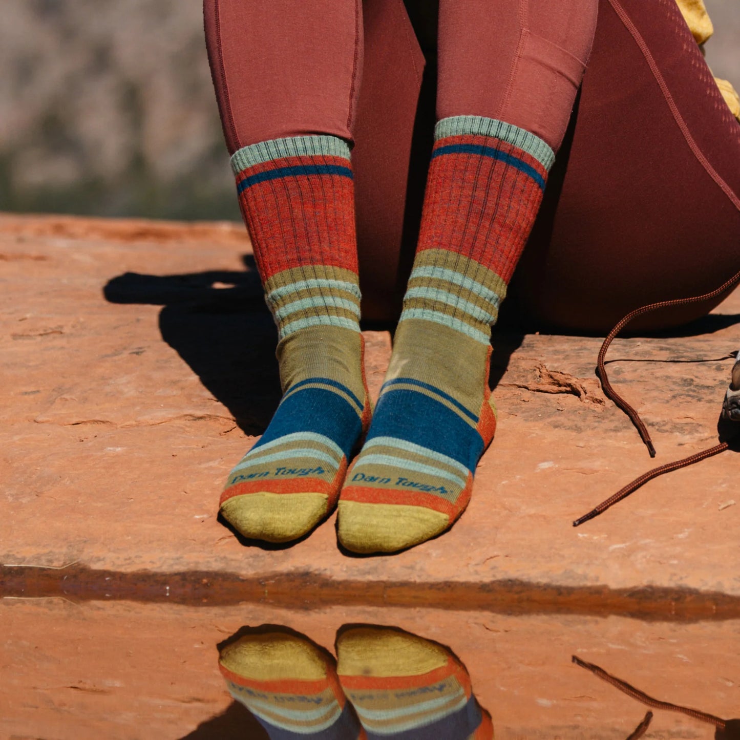 Darn Tough Women's Her Spur Boot Lightweight Hiking Sock - Sandstone