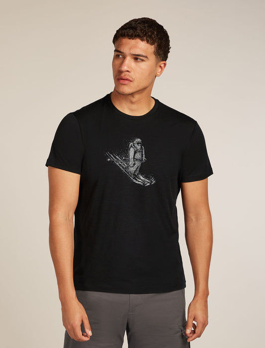 Icebreaker Men's Merino 150 Tech Lite Short Sleeve T-Shirt Skiing Yeti