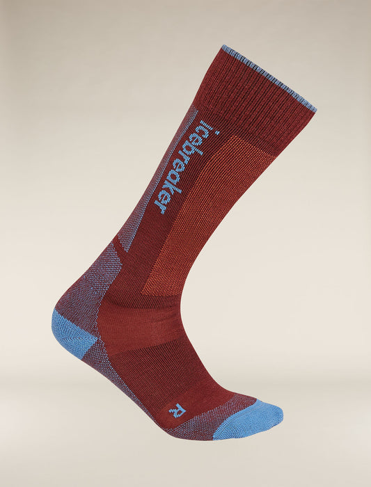 Icebreaker Women's Merino Ski+ Light Over The Calf Socks - Port/Baja