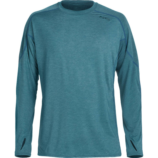 NRS Men's Silkweight UPF 50 Long-Sleeve Shirt - Mediterranean Blue