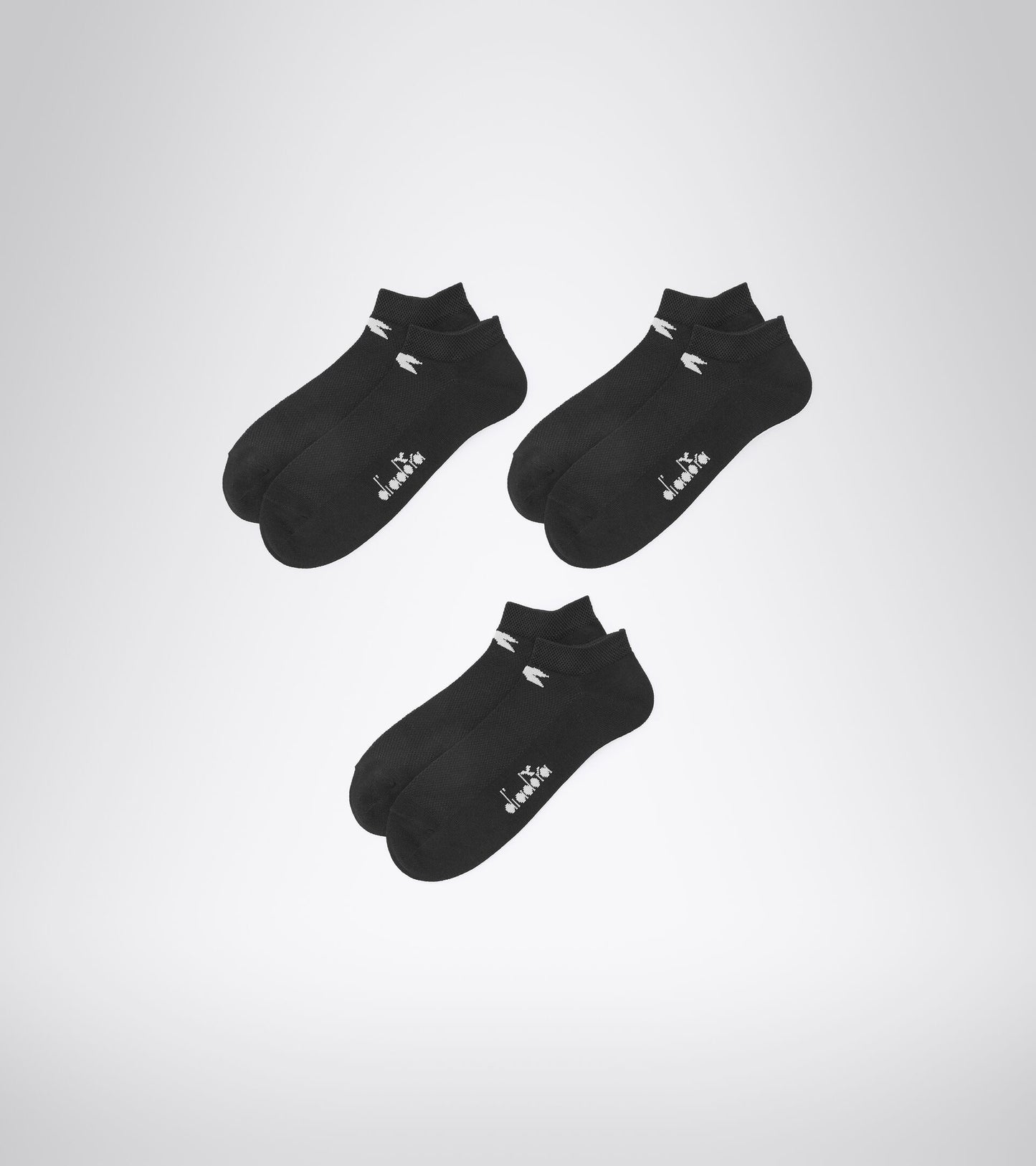 Diadora Ankle Socks - Black - 3 Pack