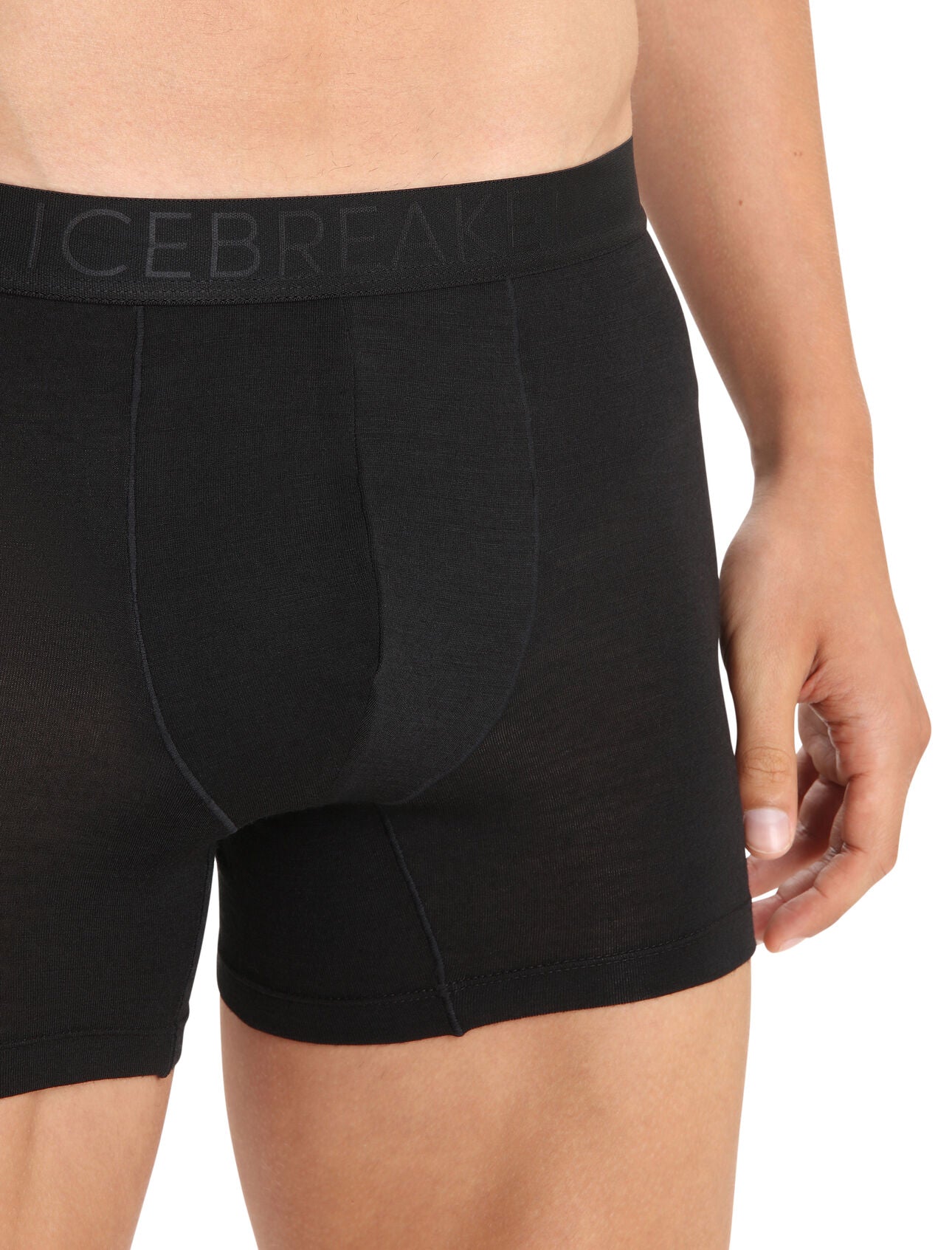 Icebreaker Men's Cool-Lite Merino Blend Anatomica Boxers - Black