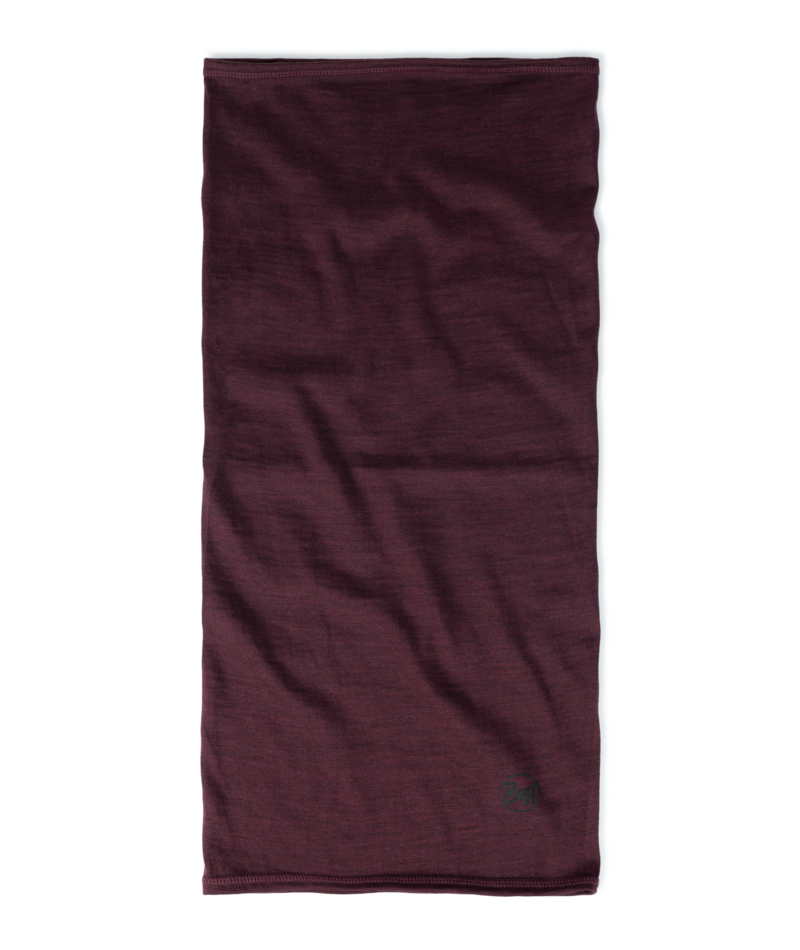 Buff Merino Lightweight Neckwear Solid Garnet