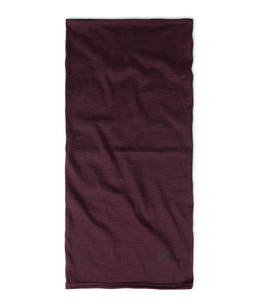 Buff Merino Lightweight Neckwear Solid Garnet