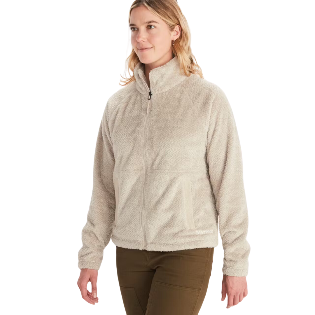 Marmot Homestead Sherpa Fleece Full Zip Womens Jacket - Light Oak