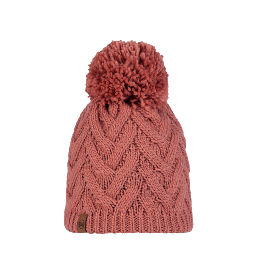 Buff Caryn Knitted Fleece Beanie - Crimson