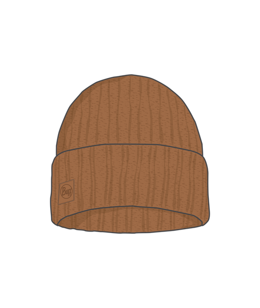 Buff Rutger Knitted Beanie - Copper