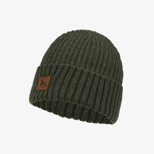 Buff Rutger Knitted Beanie - Bark