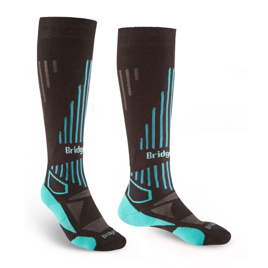 Bridgedale Womens Ski Lightweight Merino Endurance Socks - Black/Blue