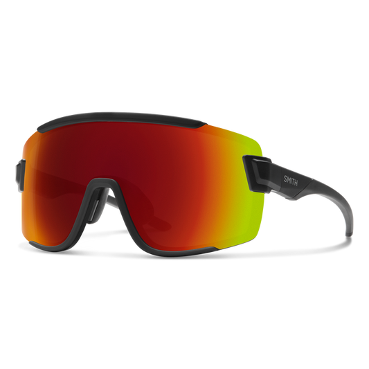 Smith Wildcat Sunglasses - Matte Black w. Chromapop Red Mirror Lens