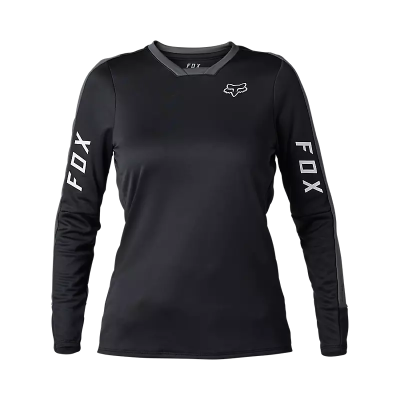 Fox Defend Pro Womens Longsleeve MTB Jersey - Black