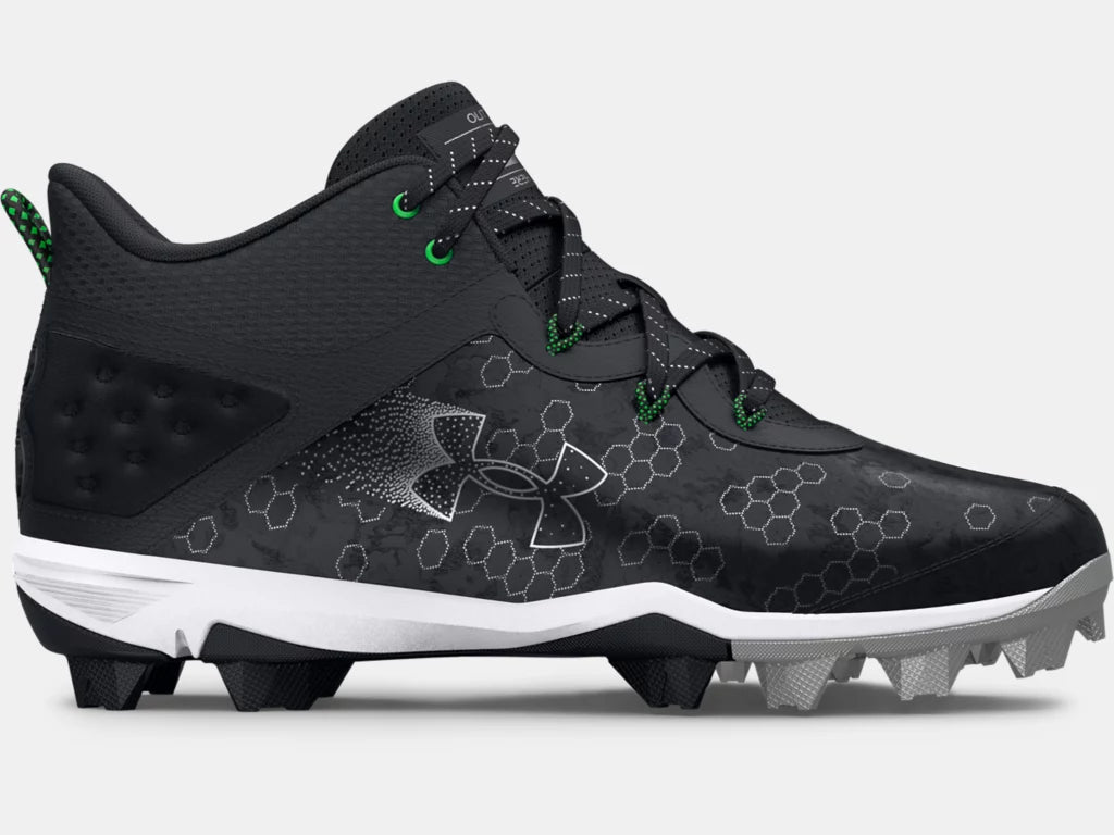 Under Armour Harper 8 Mid Baseball Cleats - Black