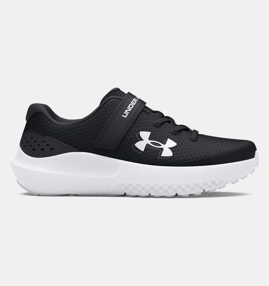 Under Armour Surge 4 AC Childrens Running Shoes - Black