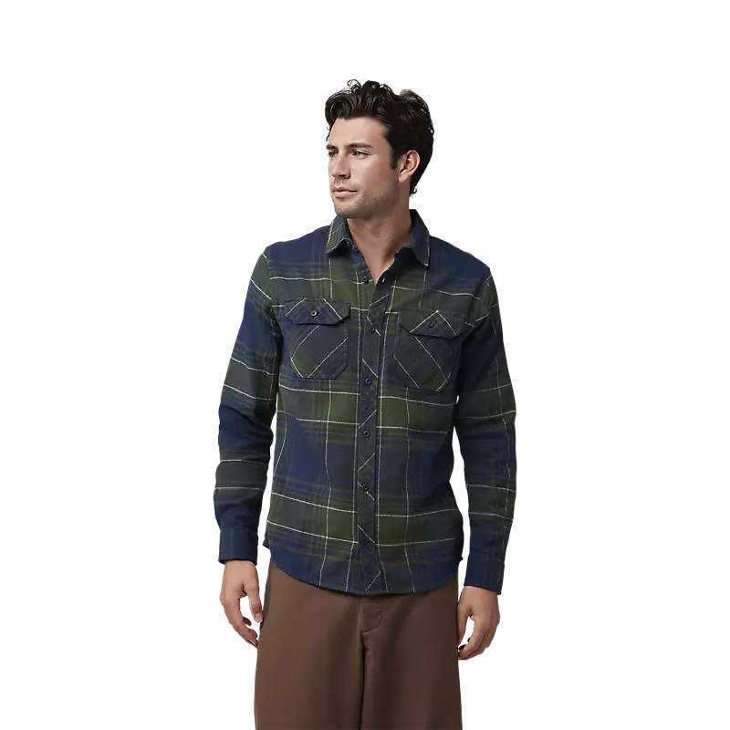 Fox Traildust Mens Flannel Shirt - Midnight Blue