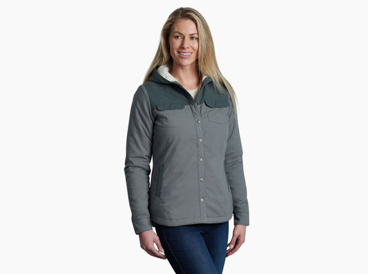 Kuhl Womens Hooded ShirtJak - Sage Brush