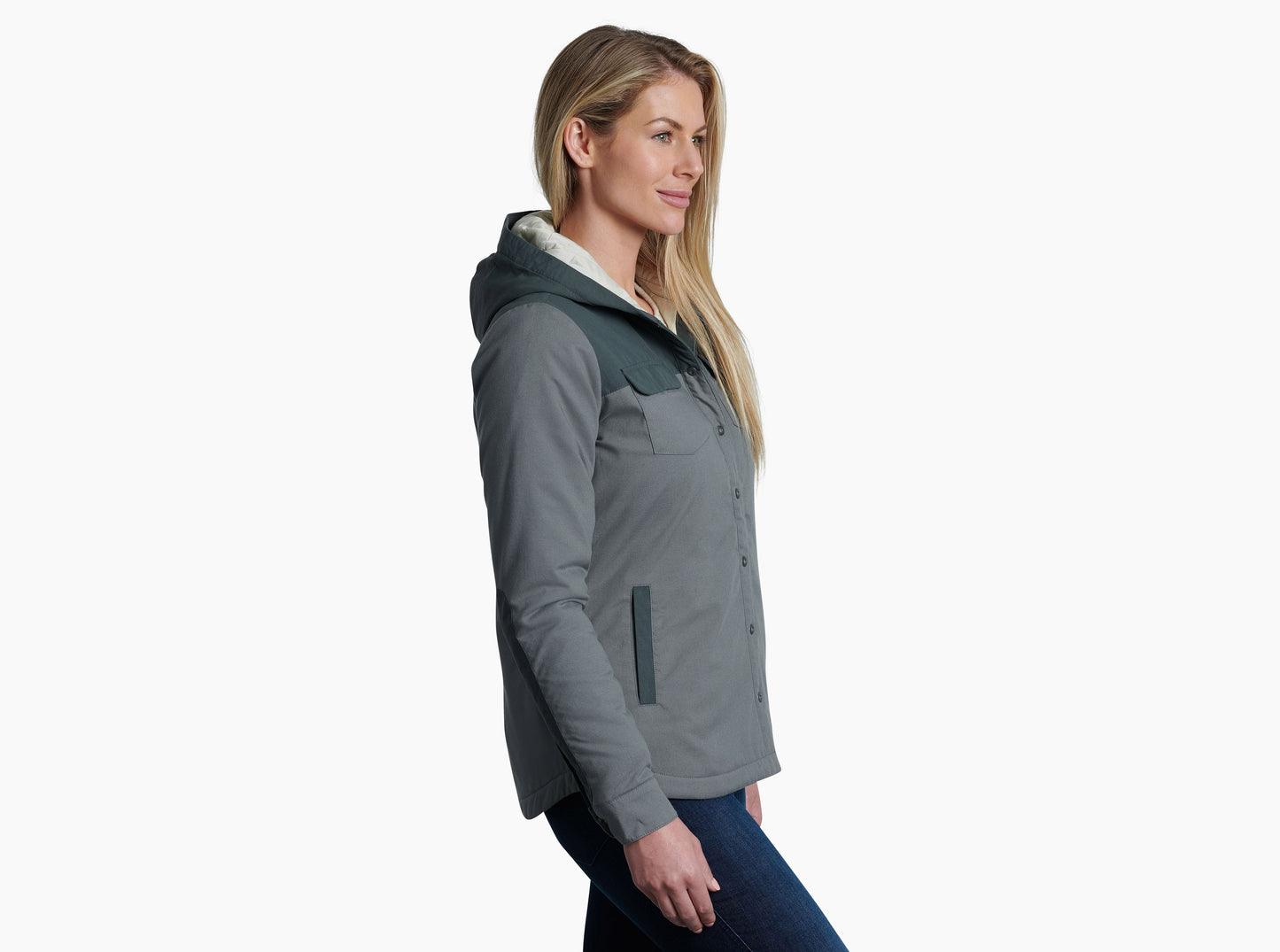 Kuhl Womens Hooded ShirtJak - Sage Brush