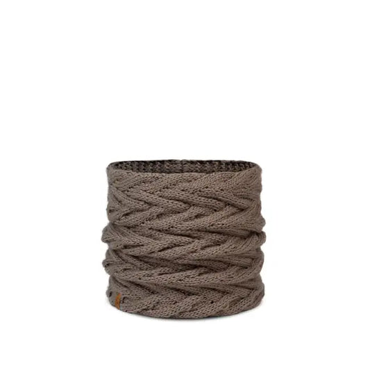 Buff Caryn Knitted & Fleece Neckwarmer - Cobblestone