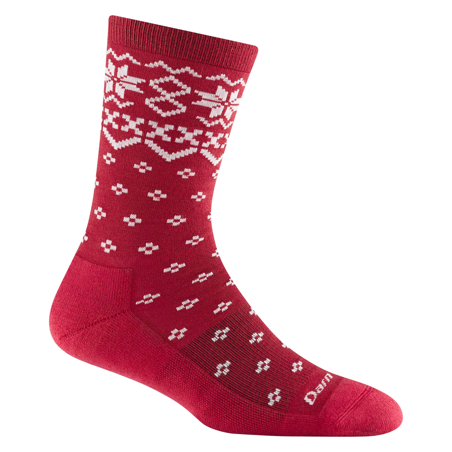 Darn Tough Women's Shetland Crew Lightweight Lifestyle Sock - Cranberry