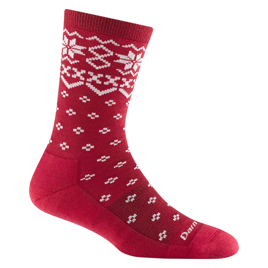 Darn Tough Women's Shetland Crew Lightweight Lifestyle Sock - Cranberry