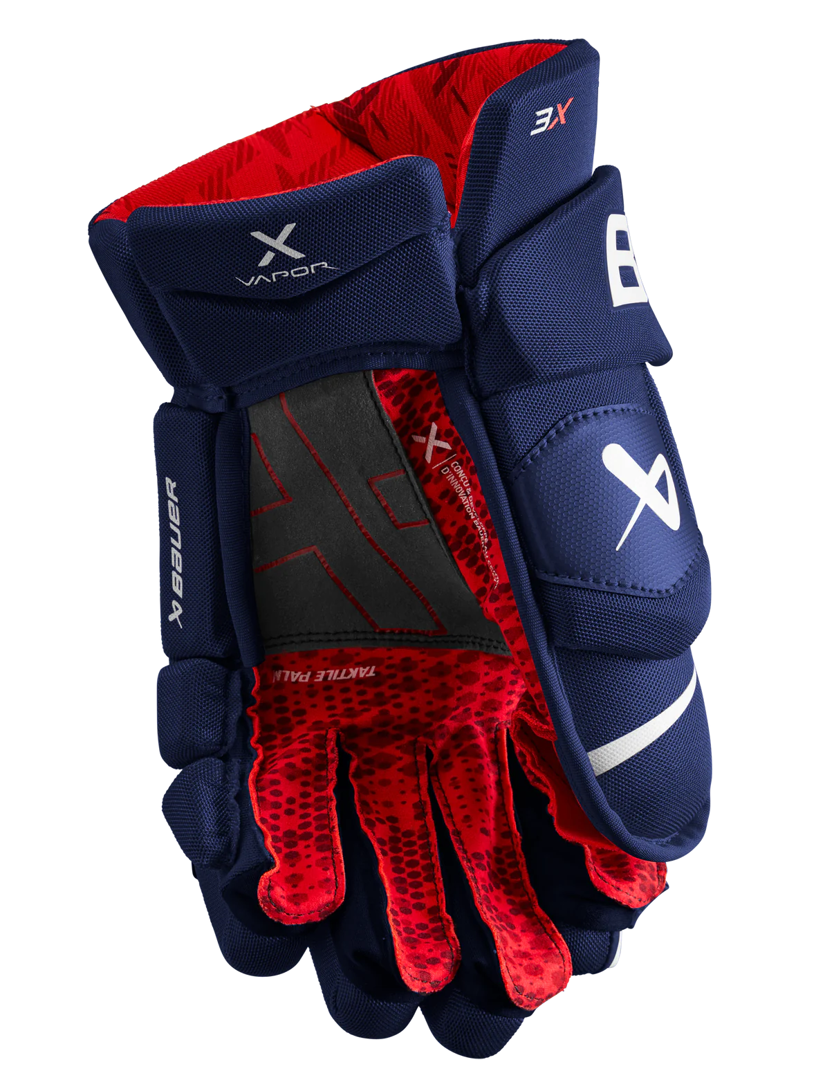 Bauer Vapor 3X Senior Hockey Gloves - Navy