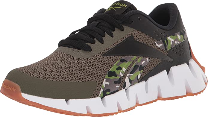 Reebok Zig Dynamica 2.0 Youth Running Shoes - Army Green