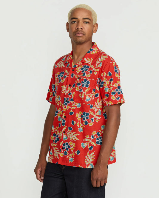 Volcom Mens Offering Short Sleeve - Chili Red