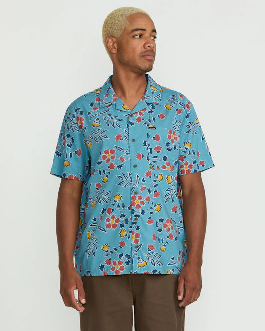 Volcom Mens Offering Short Sleeve - Used Blue