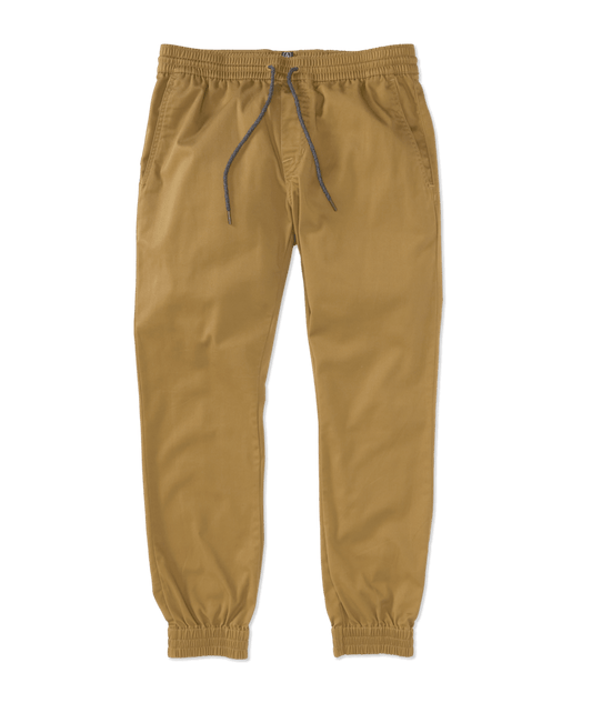 Volcom Frickin Slim Jogger Mens Pants - Light Brown