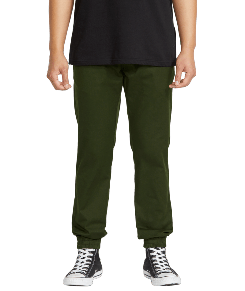 Volcom Frickin Slim Mens Jogger - Dark Green