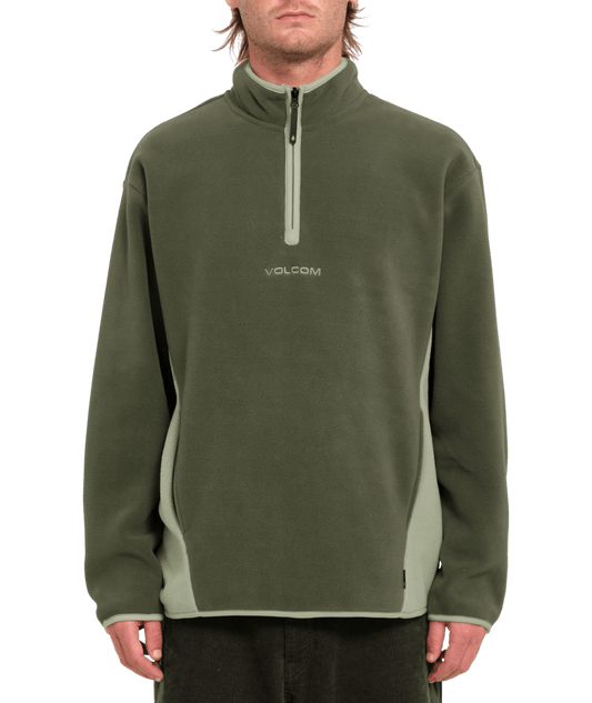 Volcom Error 92 Mens Mock Neck Sweater - Winter Moss