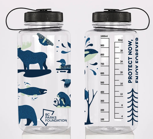 BC Parks Biodiversity 1L Wide-Mouthed Water Bottle