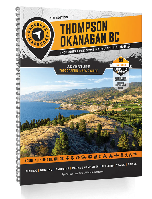 Backroad Mapbooks Thompson Okanagan 7th Edition