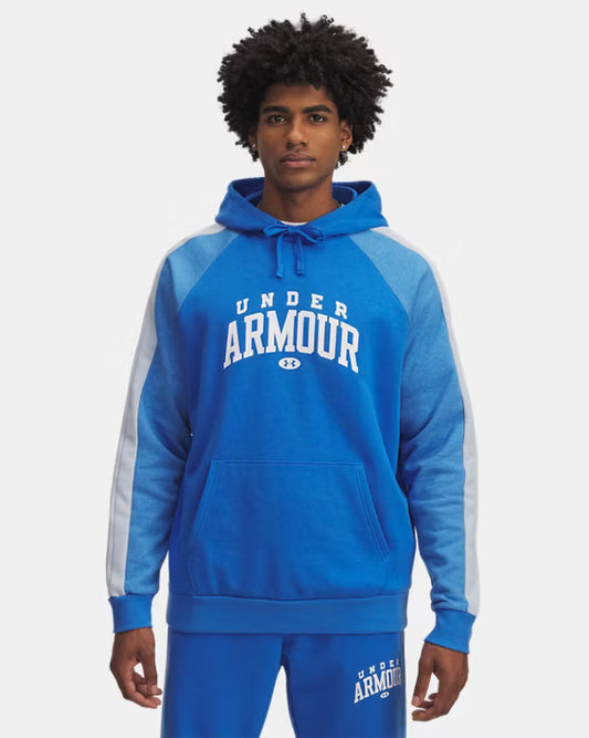 Under Armour Rival Fleece Hoodie - Colorblock Blue