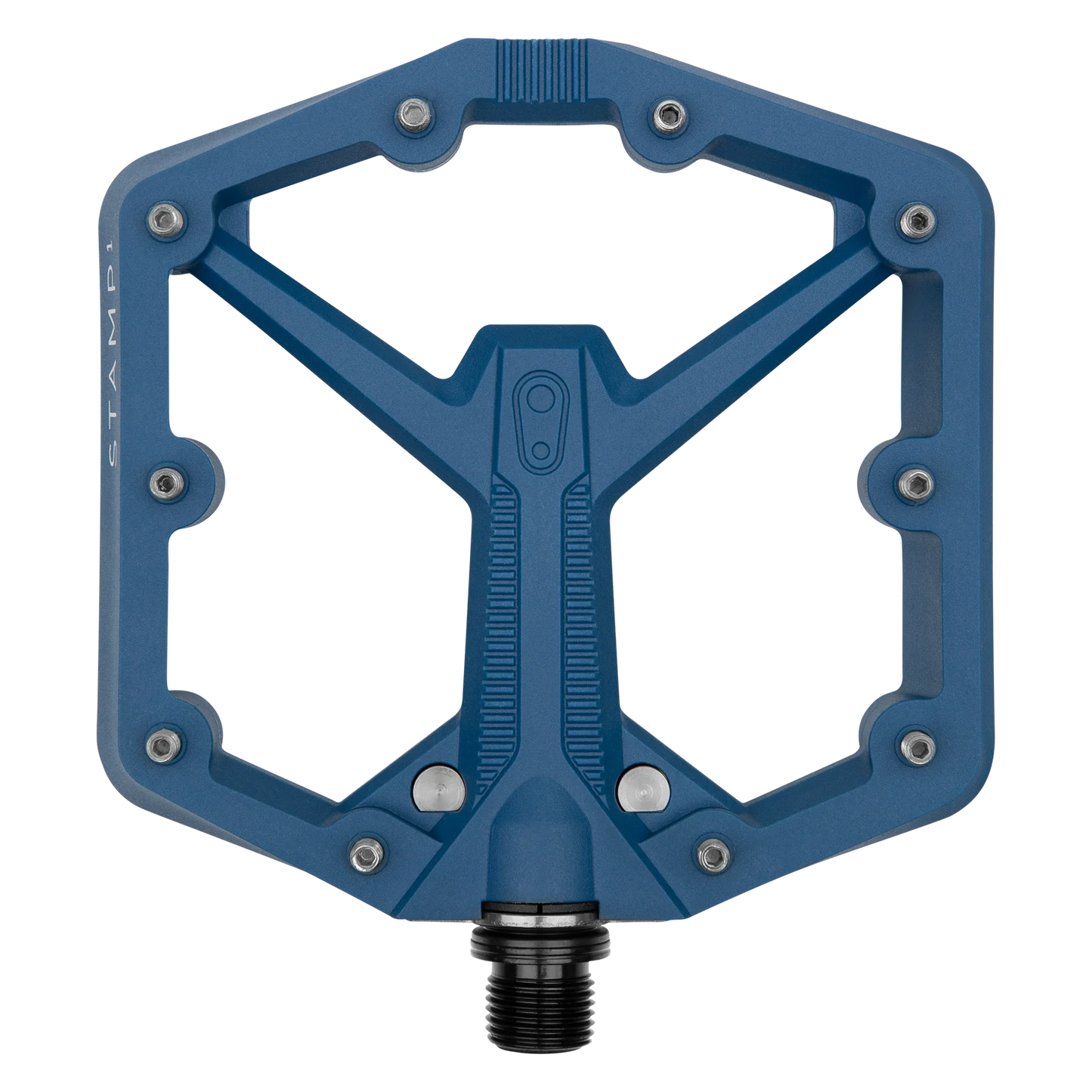 Navy blue Crank Brothers Stamp 1 mountain bike pedals