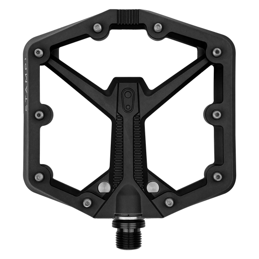 Black Crank Brothers Stamp 1 mountain bike pedals.