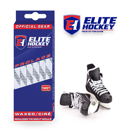 Elite Hockey Waxed Moulded Tip Laces