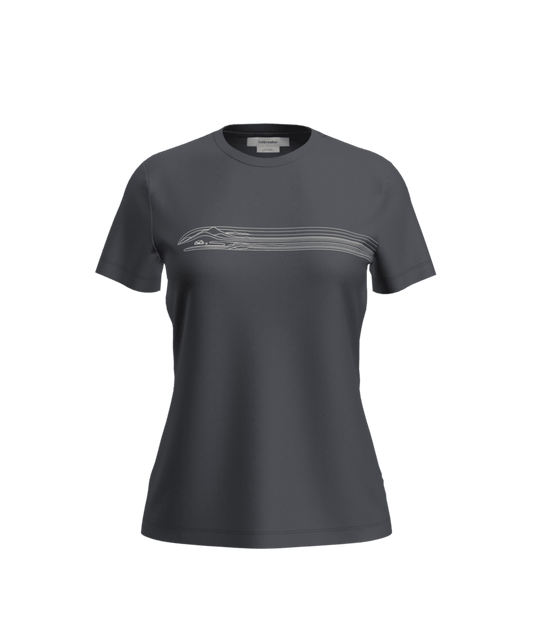 Icebreaker Women Merino 150 Tech Lite SS Tee Camping Lines