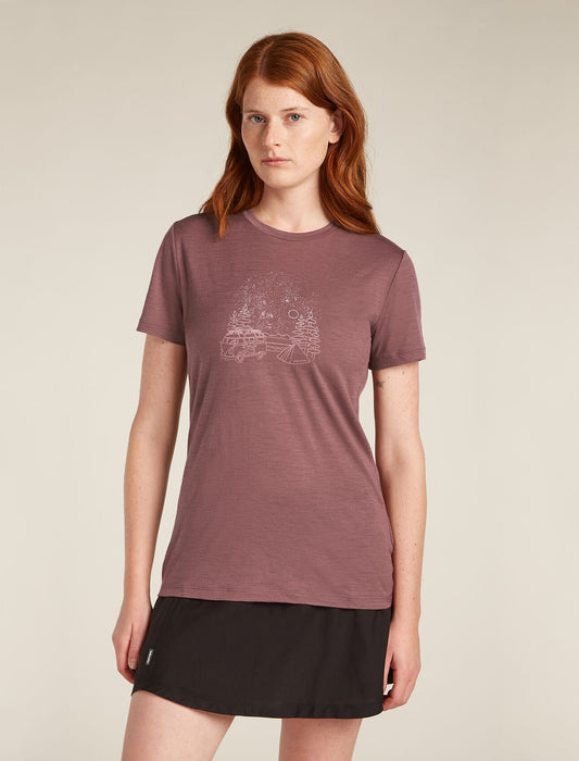 Icebreaker Merino 150 Tech Lite SS Tee Van Camp Womens