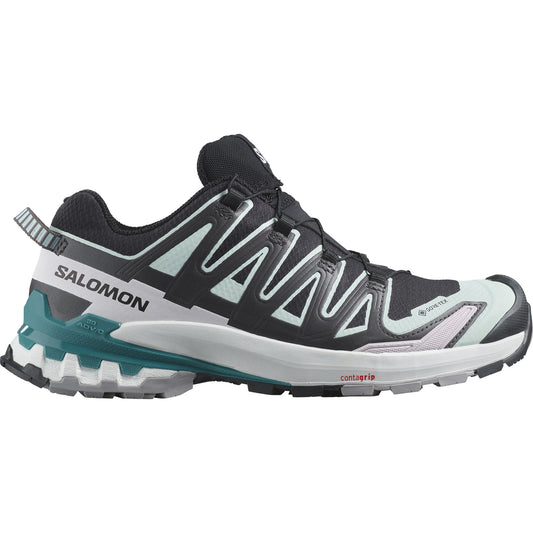Salomon XA Pro 3D V9 Gore-Tex Womens Trail Running Shoes - Black/Aqua/Harbour