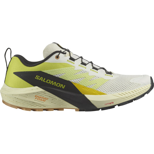Salomon Sense Ride 5 Mens Trail Running Shoes - Vanilla/Sulphur/Black