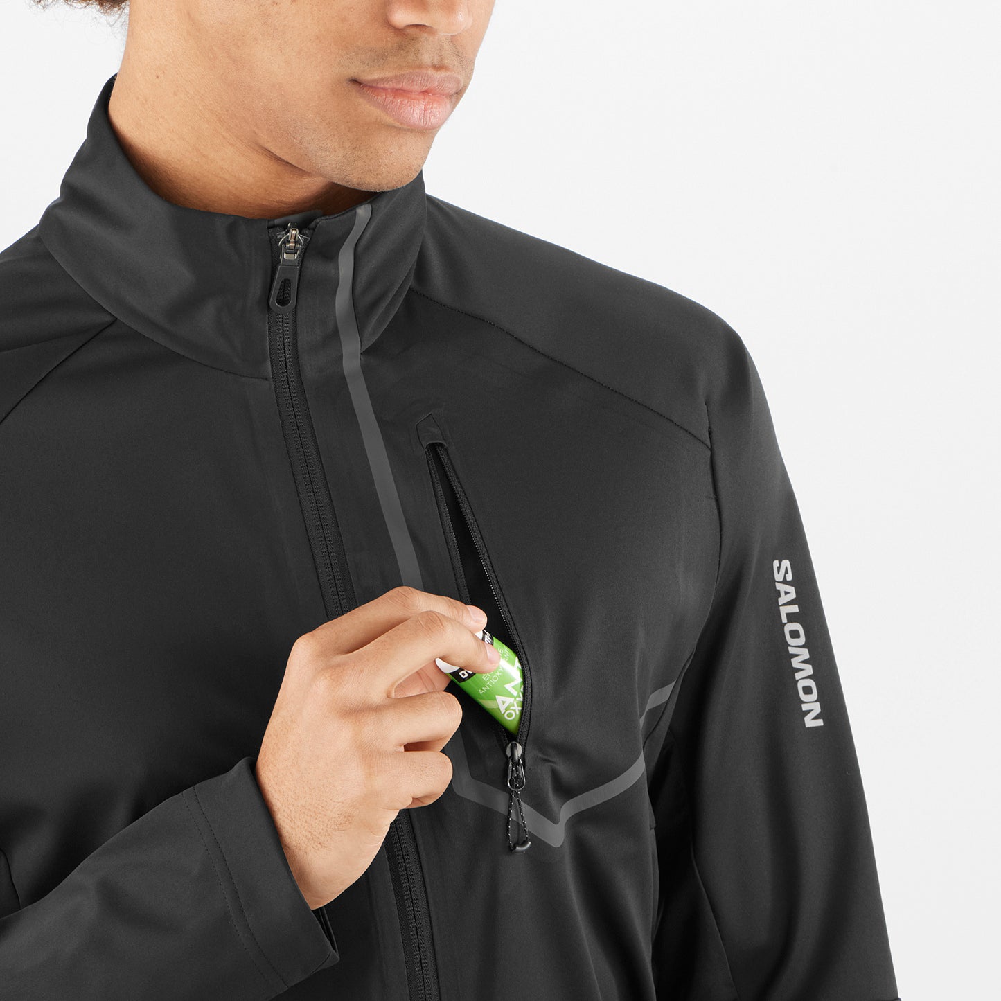 Salomon Mens Gore-Tex Infinium™ Windstopper Jacket - Black