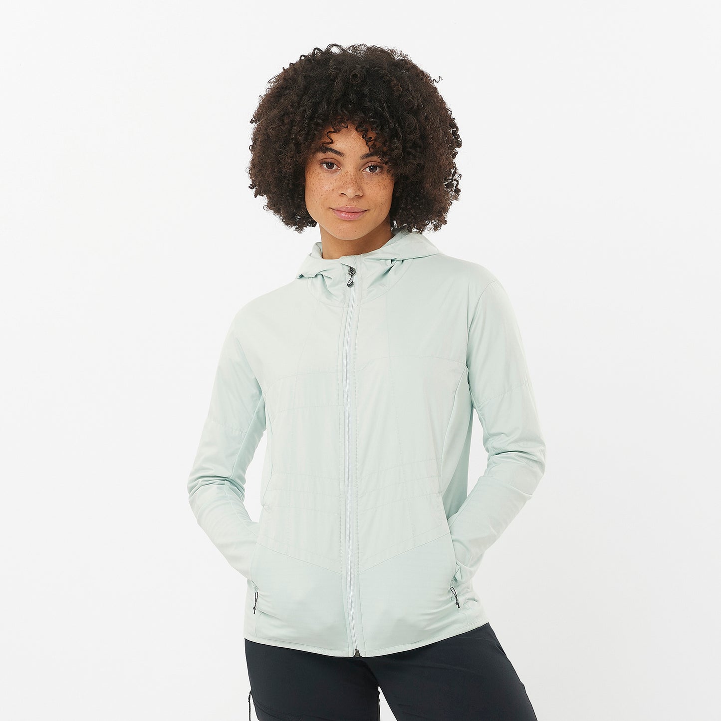 Salomon Outline Womens All Season Hybrid Jacket - Misty Blue